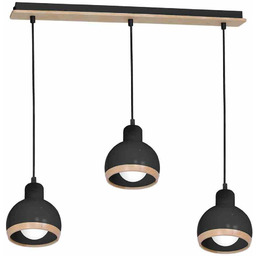 MILAGRO MLP7046 Lampa wisząca OVAL BLACK 3xE27