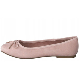 Tamaris Damskie Baleriny Różowe Z Kokardą 36 1Żdh