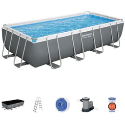 Basen stelażowy 549 x 274 cm biało-szary Bestway