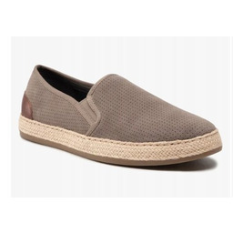 Geox Męskie Espadryle Wsuwane Beżowe z Logo 40