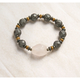 Pakamera UNIKAT - kwarc różowy, hematyt