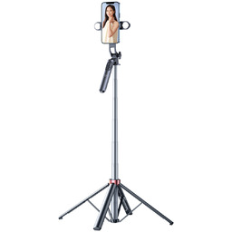 Selfie stick teleskopowy statyw do zdjęć z podwójną