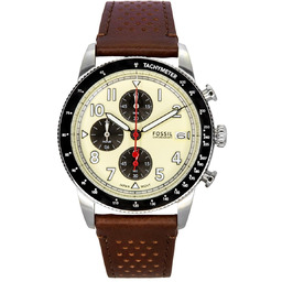 Zegarek Fossil Sport Tourer Chronograph Brown Leather Strap