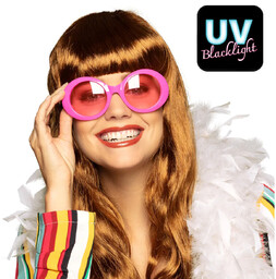 Różowe okulary UV - 1 szt.