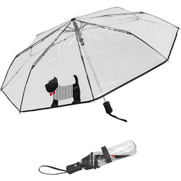 Susino Parapluie pliant - automatique przezroczysty parasol chien