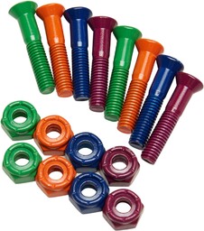 montażówki PIG WHEELS PIG BOLTS PHILLIPS Neon