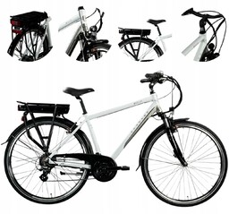 Rower Elektryczny Męski Trekkingowy 28 250W Alu Shimano