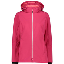 CMP damska kurtka Softshell z odpinanym kapturem, Fuxia,
