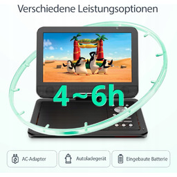 DVD Przenośne 10,5 LCD Yoton YD155 Usb Sd
