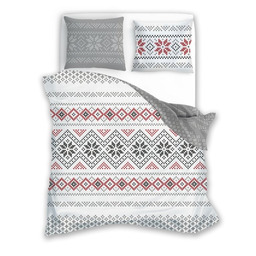 Faro Pościel flanelowa 140x200 Pure Flannel 013 szara