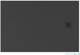 Brodzik prostokątny 140x80 szary New Trendy Mori B-0400