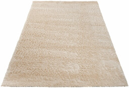 Edinos Kremowy prostokątny dywan shaggy T8-W46