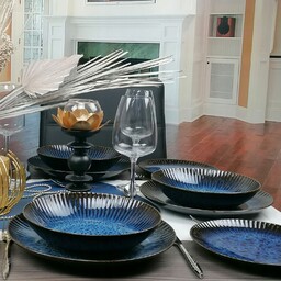 Lubiana Stoneware Ceramic Cosmos Serwis Obiadowy 36 Elementów