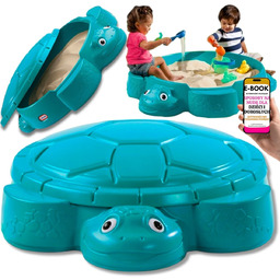 PIASKOWNICA DLA DZIECKA ŻÓŁW 2w1 ZAMYKANA DZIECIĘCA PLASTIKOWA