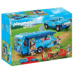 Playmobil, Pickup z przyczepą kempingową, 9502