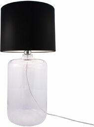 Zumaline Szklana lampa stołowa AMARSA 5507BK abażurowa czarna