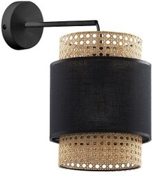 Boho kinkiet 1-punktowy czarny 6550