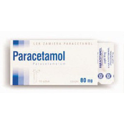 PARACETAMOL 80 mg - 10 czopków HASCO