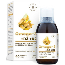 Omega 3 + D3 + K2mk7 suplement diety
