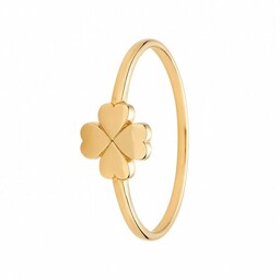 Złoty Pierścionek z Koniczyną Szczęścia Złoto 585 PR.01429