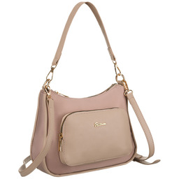 Miejska listonoszka damska z nylonu w różowym kolorze,