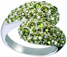 Biżuteria GLAMOUR GR33-08. Pierścionek, Kolor zielony. Kobieta.