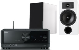Yamaha RX-V4A (czarny) + Tesi 3 (biały)