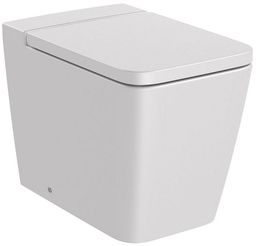 Roca Inspira Square Rimless miska WC stojąca Perłowy