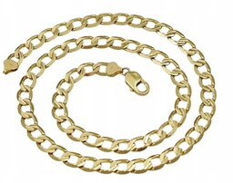 Złoty Łańcuszek Pancerka Pave 8,10 mm pr 585