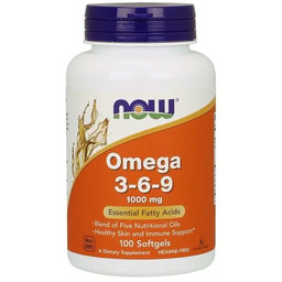 Now Foods Omega 3-6-9 1000 Mg 100 Kapsułek