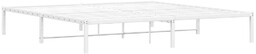 Elior Białe metalowe minimalistyczne łóżko 160x200 cm P3-R11