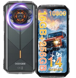 Doogee Spunk Pancerny Smartfon 16GB+256GB 10800mAh 6,58"FHD+ Nfc
