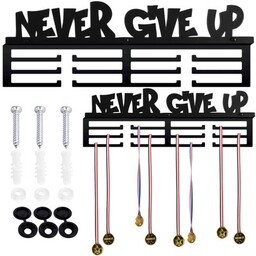 GOCKOWIAK Wieszak na medale Never give up