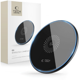 Ładowarka indukcyjna bezprzewodowa 15W czarna