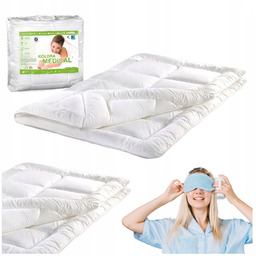 Kołdra Antyalergiczna Rozmiar 140x200 Medical Kolor Biały 1100g