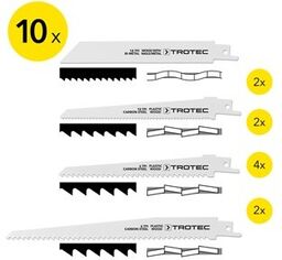 Trotec Zestaw brzeszczotów do piły szablastej do drewna/metalu/plastiku,