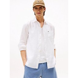 camicie uomo tommy hilfiger mw0mw39425 piece dye ybs