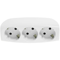 Rozgałęźnik wtyczkowy z trzema gniazdami Schuko 230V W-32002
