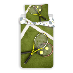 Jerry Fabrics Pościel bawełniana 140x200 Tenis rakiety rakieta