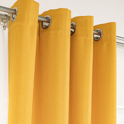 Markizeta Zasłona gotowa na przelotkach 140x250 019 musztardowa