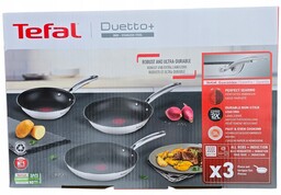 Patelnia Zestaw Tefal 20/24/28cm Duetto Indukcja
