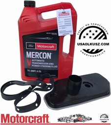 Syntetyczny olej Motorcraft MERCON V oraz filtr automatycznej