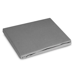 Eurofirany Prześcieradło z gumką 100x200 Basic stalowe jednobarwne