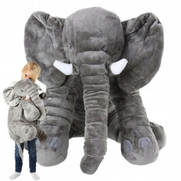 Pluszowy Słonik Słoń Maskotka Pluszak Miś Poduszka Przytulanka