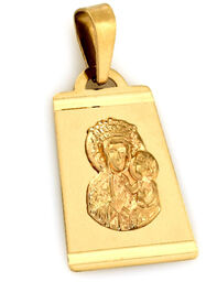 Złoty medalik 585 Matka Boska z Dzieciątkiem 0,90g