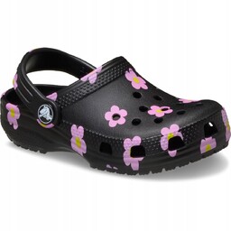Crocs Dziecięce Buty Klapki Chodaki Lekkie Classic Flower
