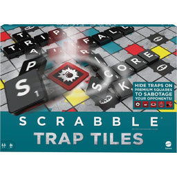 Mattel, z płytkami pułapkowymi Scrabble (QE)