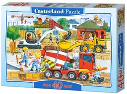 Castorland PUZZLE 40 MAXI - NA BUDOWIE CASTOR