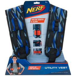 Nerf NER0155 Elite Utility kamizelka, jednokolorowa, niebieska/szara, jeden