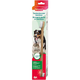 Beaphar Bambus szczoteczka do zębów, 1 sztuka, dwustronna